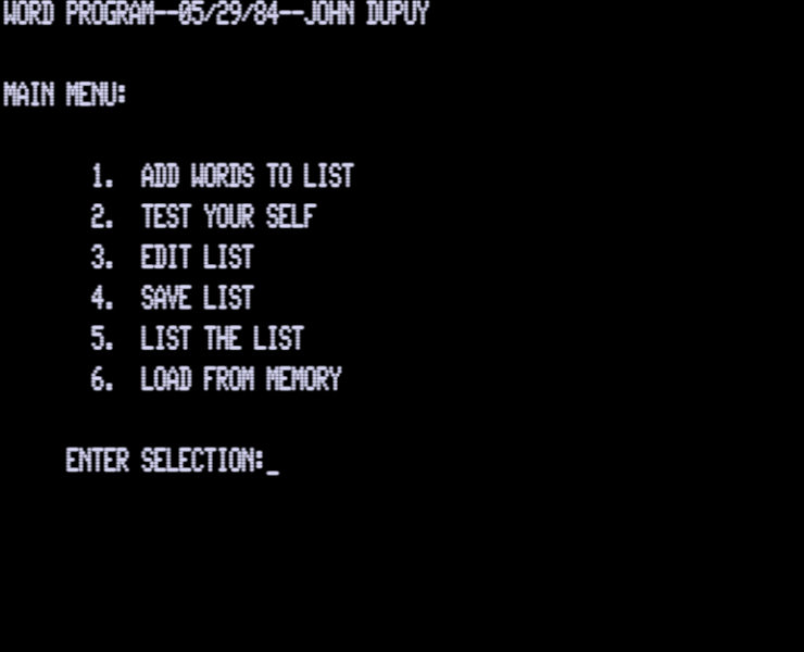 Screen shot